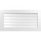 Ekena Millwork Vertical Surface Mount PVC Gable Vent: Functional, w/ 3-1/2"W x 1"P Standard Frame, 42"W x 22"H GVPVE42X2201SF - alternate 1